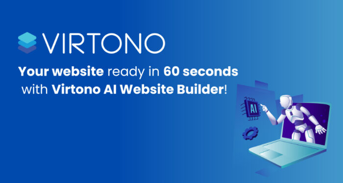 Compania Virtono Networks din Constanța a anunțat lansarea AIWebsiteBuilder.ro