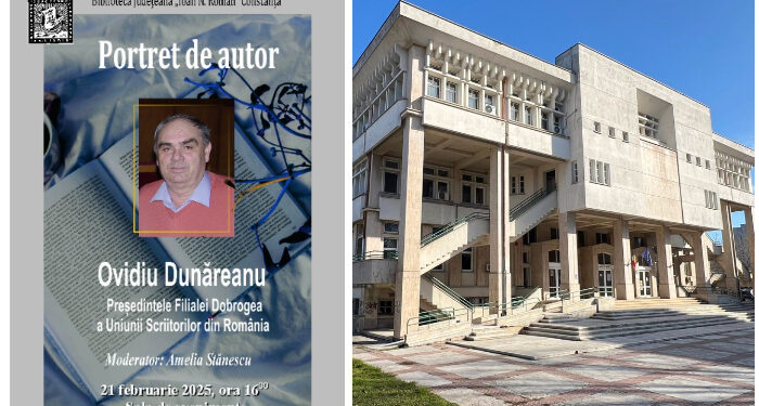 Volum omagial al scriitorului Ovidiu Dunăreanu, prezentat la Biblioteca Județeană Constanța, vineri, 21 februarie