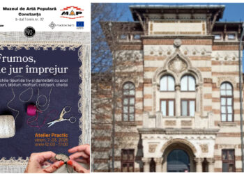 ”FRUMOS, de jur împrejur” atelier de practic de cusătorie, la Muzeul de Artă Populară Constanța