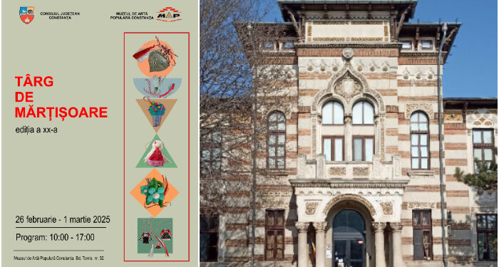 Începe TÂRGUL DE MĂRȚIȘOARE din fața Muzeului de Artă Populară Constanța