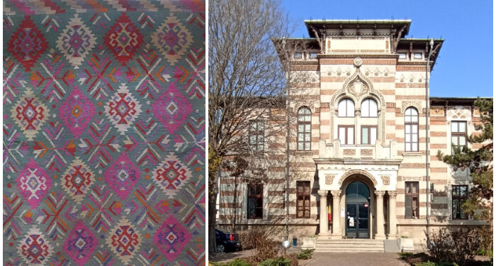 Veche scoarță maramureșeană din Botiza, expusă la Muzeul de Artă Populară Constanța