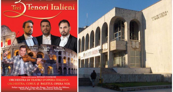 TREI TENORI ITALIENI pe scena Casei de Cultură Constanța, joi, 6 martie