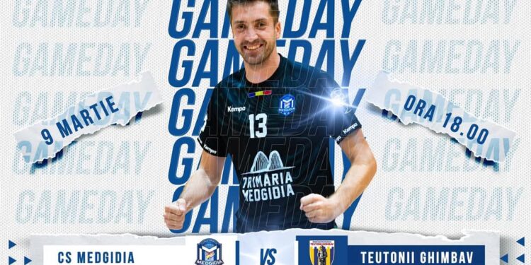 Handbaliștii de la CS Medgidia întâlnesc Teutonii Ghimbav, pe 9 martie