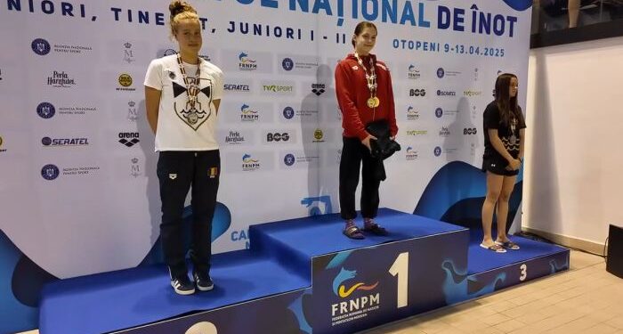 AUR, ARGINT ȘI BRONZ pentru înotătorii de la CSM Constanța, la Campionatul Național!