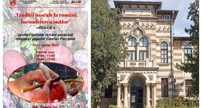 Ateliere demonstrative de încondeiere tradițională a ouălor, la Muzeul de Artă Populară Constanța