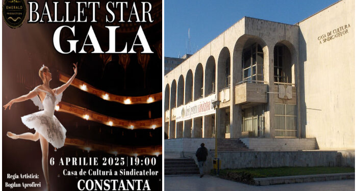 Gala internațională de balet la Casa de Cultură Constanța, pe 6 aprilie