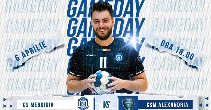 Handbaliștii de la CS Medgidia luptă pentru victorie, duminică, 6 aprilie, pe teren propriu