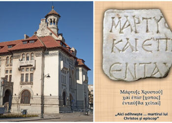MINAC: Placă de marmură, dedicată unui martir al lui Hristos, descoperită la Tomis