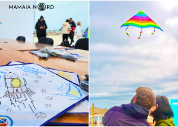 Cerul din Mamaia Nord, colorat de zeci de zmeie în cadrul unui atelier dedicat copiilor
