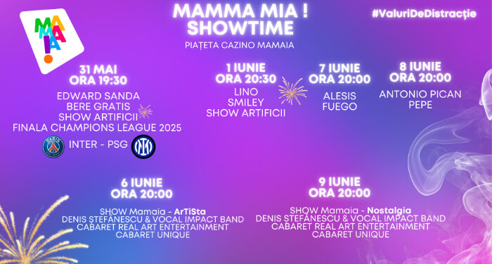 SMILEY, PEPE, BERE GRATIS și alți artiști iubiți, dau Startul Verii 2025 pe scena Mamma Mia din Mamaia