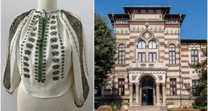 Ie cu „răură” din Vrancea, expusă la Muzeul de Artă Populară Constanța