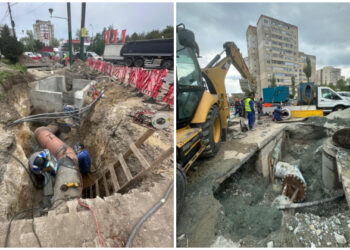 Stadiul lucrărilor de racordare efectuate de RAJA în municipiul Constanța, în perioada 6 – 8 mai