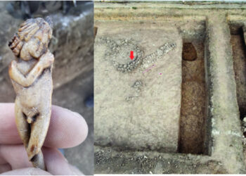 O statuetă RARĂ a Zeului Morții liniștite, Thanatos, descoperită la Palazu Mare