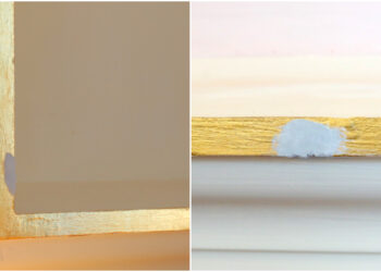 Fragmente din foițele de aur din interiorul Cazinoului, cojite de ”colecționari”