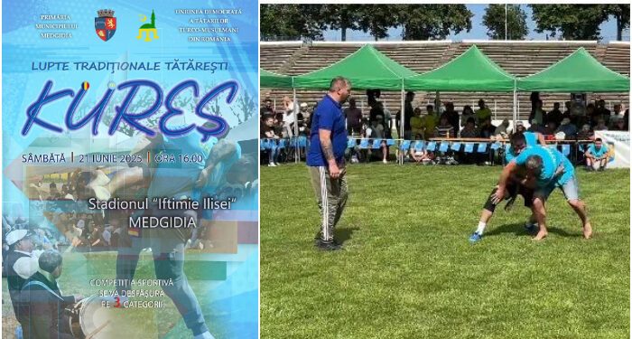 UDTTMR: Lupte tradiționale tătărești – KUREȘ la Medgidia, sâmbătă, 21 iunie