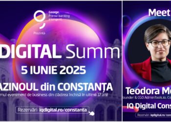 Teodora Moraru, co-founder & CGO AdminTools.io, despre startup tech, în cadrul IQ DIGITAL Summit Constanța