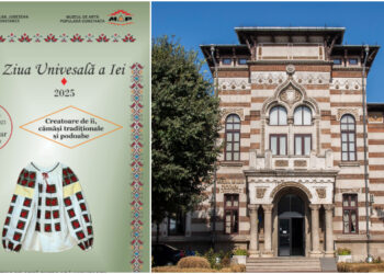 Expoziție de cămăși autentice românești, în fața Muzeului de Artă Populară, de „Ziua Universală a Iei”