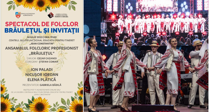 BRÂULEȚUL și INVITAȚII, regal folcloric ROMÂNESC, pe scena Centrului Cultural Jean Constantin