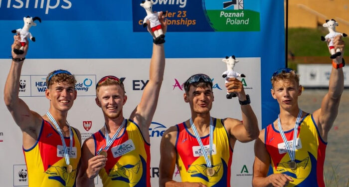 Canotorii Eduard Angel Moldovan și Sergiu Anfimov (CSM Constanța), medalii de bronz la Mondialele U23