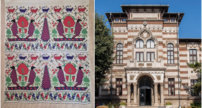 GIUZBEZ – ștergar de nuntă specific turcilor și tătarilor dobrogeni, în colecția Muzeului de artă Populară Constanța