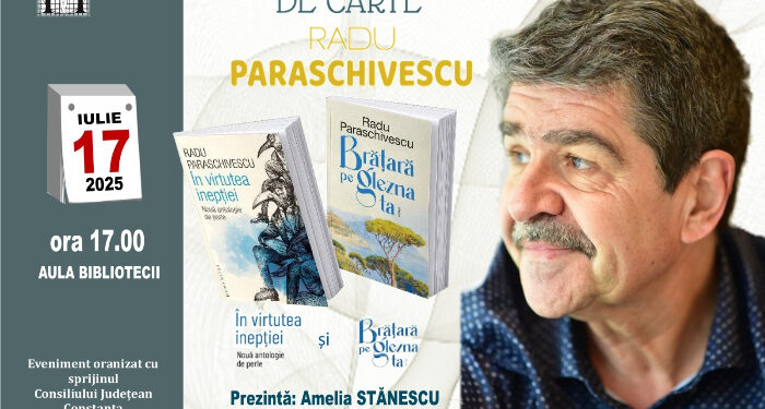 Radu Paraschivescu, autorul bestsellerului GHIDUL NESIMȚITULUI, lansează alte două volume la Constanța