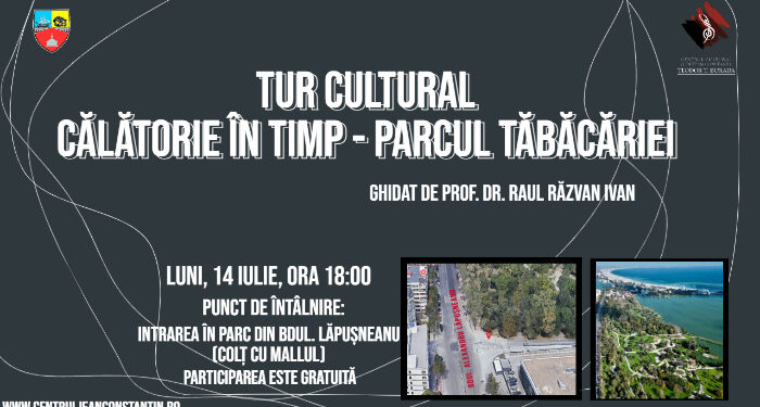 Tur cultural GRATUIT ”Călătorie în timp – Parcul Tăbăcăriei” cu dr. în istorie Răzvan Raul Ivan