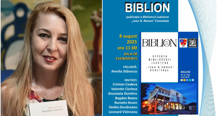 Se lansează, în ”haine noi” și cu idei îndrăznețe, noul număr BIBLION, revista Bibliotecii Județene Constanța