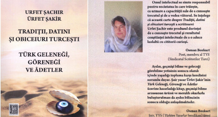 Volum bilingv, român – turc, „Tradiții, datini și obiceiuri turcești”, donat Bibliotecii Județene Constanța de autoare