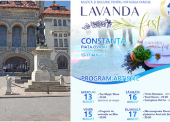 LAVANDA FEST, în Piața Ovidiu, între 13 și 17 august 2025