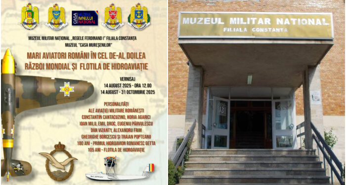 Expoziție dedicată Flotilei de Hidroaviație a Marinei Române, la Muzeul Militar Național „Regele Ferdinand I”- Filiala Constanța
