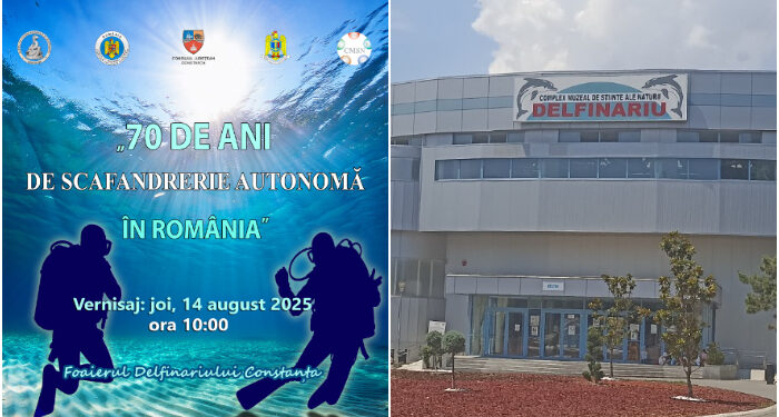 „70 de Ani de Scafandrerie Autonomă în România (1955- 2025)”, expoziție în clădirea Delfinariului Constanța