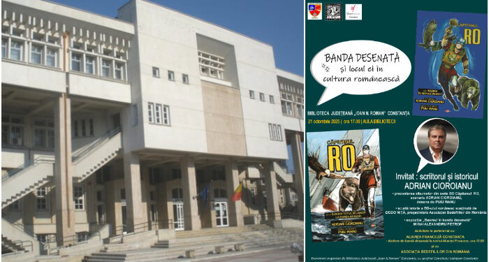 Adrian Cioroianu și Dodo Niță, invitați speciali ai evenimentului „Banda desenată și locul ei în cultura românească”