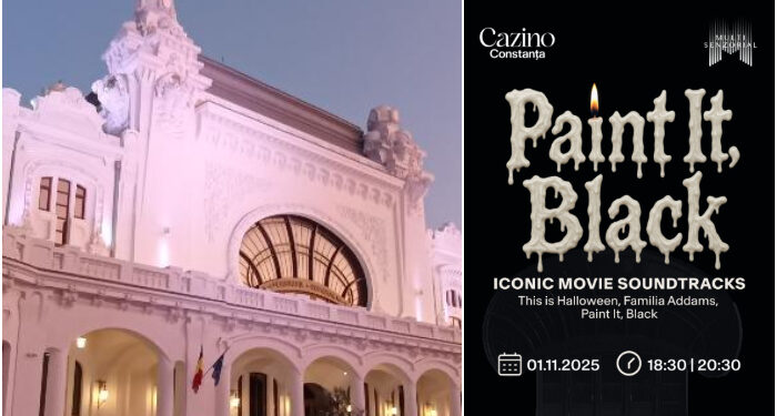 Concert Paint it, Black. Halloween edition, cu suport cinematografic, la Cazino, sâmbătă, 1 noiembrie