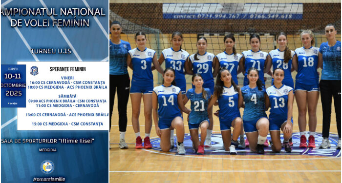 Turneul Under 15 al Speranțelor, la volei, 9 – 10 octombrie, la Medgidia