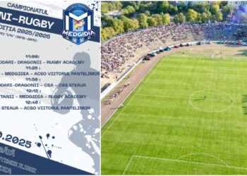 Turneu de rugby U14 pe stadionul „Iftimie Ilisei” din Medgidia, sâmbătă, 25 octombrie