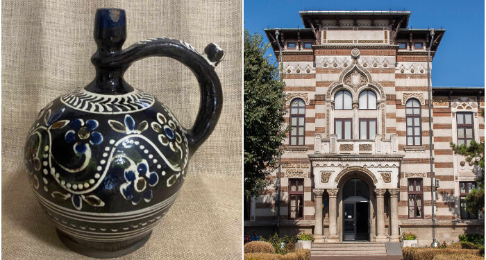 SUPERBĂ CERAMICĂ ROMÂNEASCĂ – Ulcior de Bârgău, prezentat de Muzeul de Artă Populară Constanța