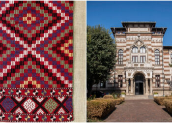 Căpătâi dobrogean din Oltina, expus în Tezaurul Dobrogean al Muzeul de Artă Populară Constanța