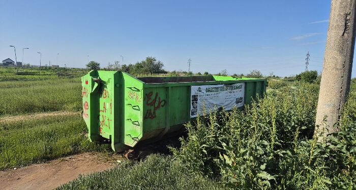 Un container verde POLARIS pentru deșeuri voluminoase este în cartierul KM 5 din Constanța, până pe 15 noiembrie