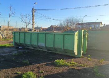 Container verde POLARIS, la intersecția străzilor Dâmboviței cu Fundătura Ialomiței din Constanța, până pe 29 noiembrie