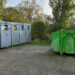 Containerul verde POLARIS pentru deșeuri voluminoase, amplasat pe strada Stadionului din Constanța, până pe 22 noiembrie