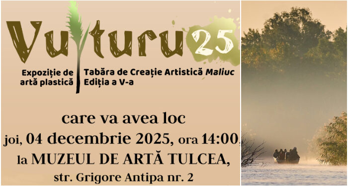 Expoziția de artă VULTURU 2025 – Cinci ani de inspirație și contribuție culturală în inima Deltei Dunării