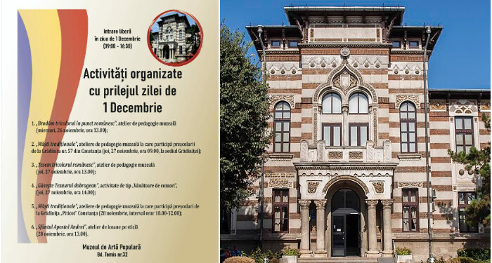 Ateliere și expoziții temporare dedicate Zilei Naționale a României, la Muzeul de Artă Populară Constanța