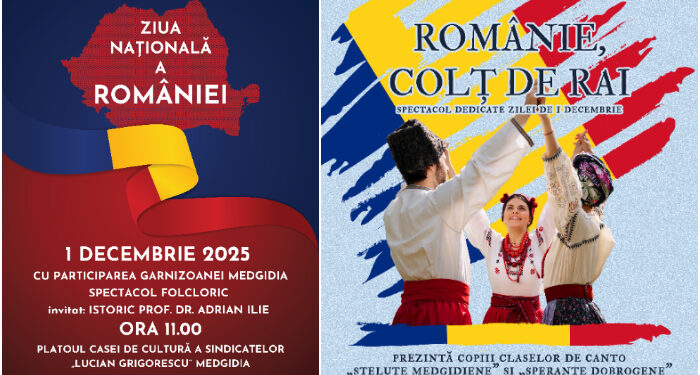 Ziua Națională a României, întâmpinată cu cântec și voie bună la Medgidia