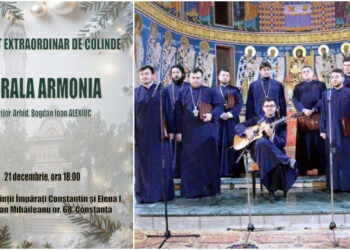 Concert extraordinar de colinde, la Constanța, susținut de Corala Bărbătească Armonia