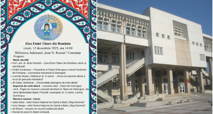 Ziua Etniei Tătare, sărbătorită, vineri, 12 decembrie, la Biblioteca Județeană „Ioan N. Roman” Constanța
