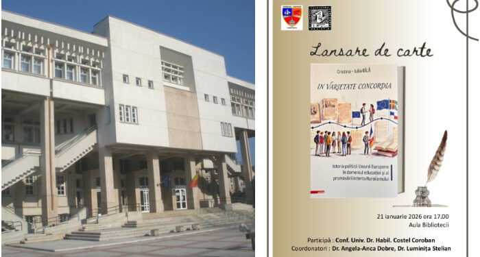 Lansare de carte la Biblioteca Județeană Constanța: „In varietate concordia. Istoria politicii Uniunii Europene în domeniul educației și al promovării interculturalismului” de dr. Cristina-Iulia Gîlă