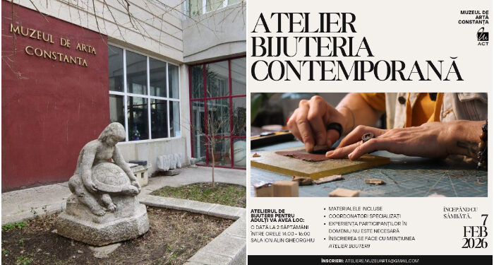 Atelier de bijuterie contemporană, pentru adulți, la Muzeul de Artă Constanța
