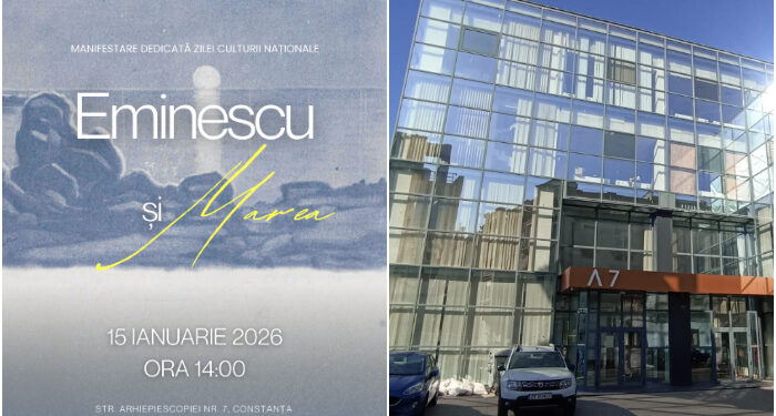 EMINESCU ȘI MAREA – expoziție de litografii, cărți poștale, volume de versuri, mărci poștale/timbre la MINAC