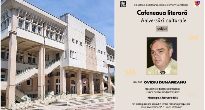 Ovidiu Dunăreanu, aniversat la Cafeneaua literară – Aniversări culturale, nou proiect al Bibliotecii Județene Constanța