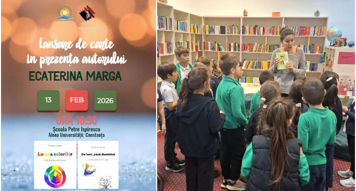 Lansare de carte pentru copii, la Școala Gimnazială Petre Ispirescu din Constanța